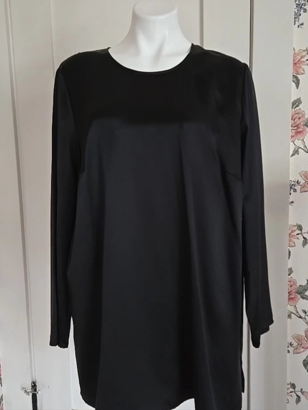 Marina Rinaldi Black Silk Tunic